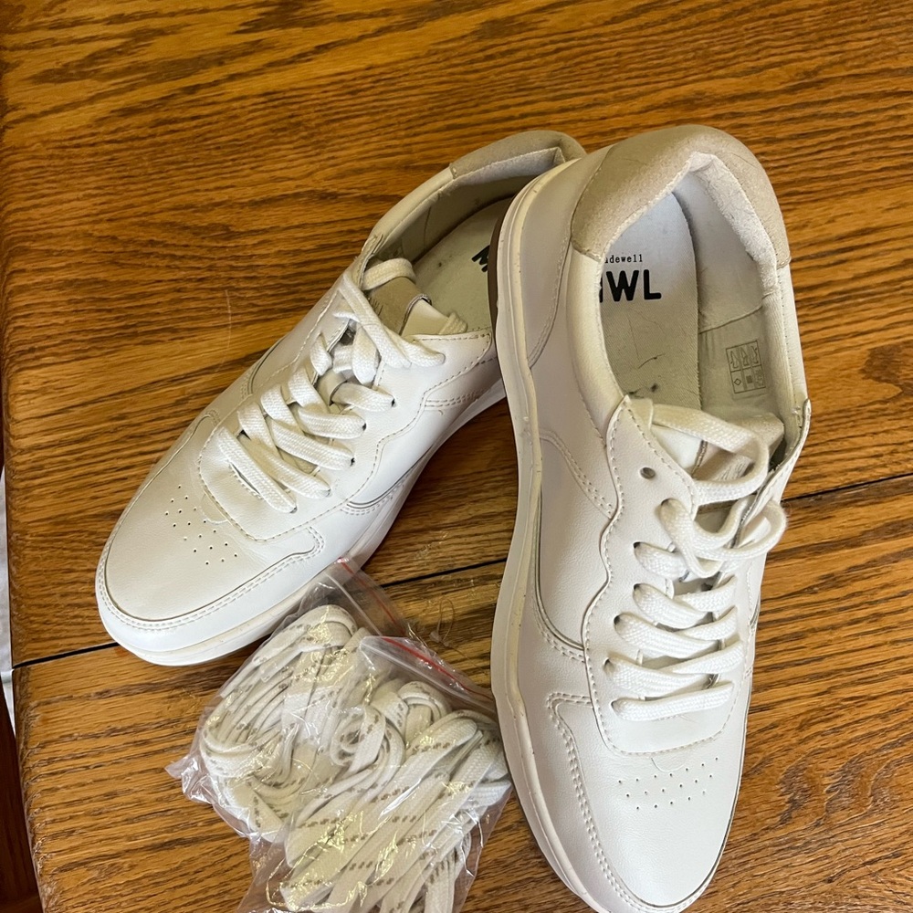 Madewell White Leather Sneakers
